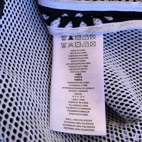 NWT MICHAEL KORS Navy White Lazer Cut Dress Top Size Small - Picture 6 of 6